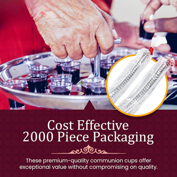 Communion Cups Premium Plastic Disposable (Box of 2,000) - Concordia Supply