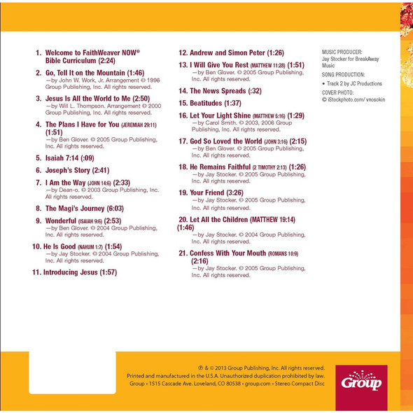 Winter 2025 FaithWeaver NOW Grades 1&2 CD Winter 2025 FaithWeaver NOW Grades 1&2 CD