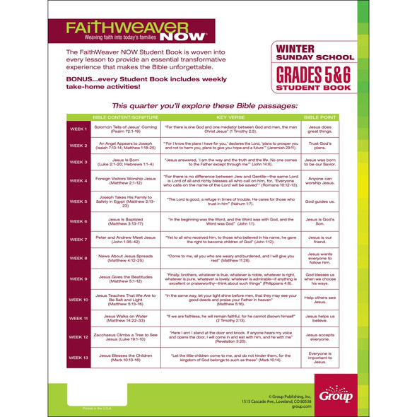 FaithWeaver NOW Grades 5&6 Student Book: Bible Buzz Download - Winter 2025