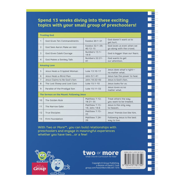Two or More Small Church Curriculum, Only Preschoolers, Leader Pack, Print + Digital - (Ages 3-5) - Quarter 2