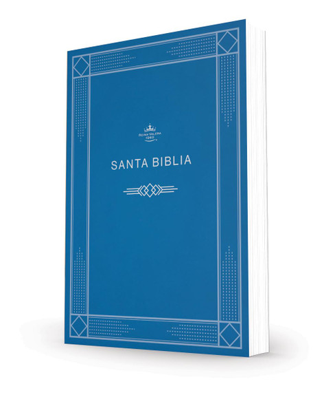 RVR 1960 Biblia economica de evangelismo, azul tapa rustica (Economic Bible, Blue) - Case of 24