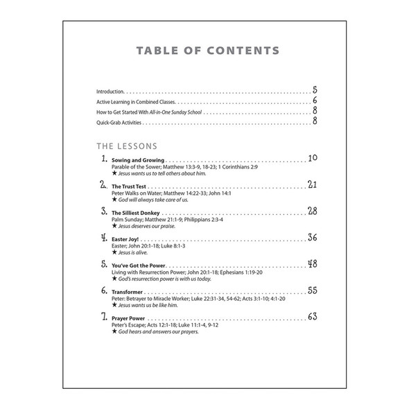 All-in-One Sunday School Volume 3 (Spring)