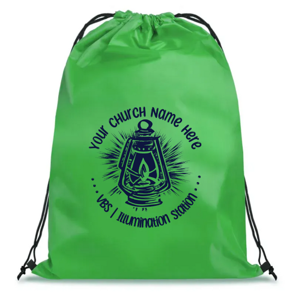 Easy Custom VBS Drawstring Bag - Personalize in Real Time - Illumination Station VBS - DLUM031
