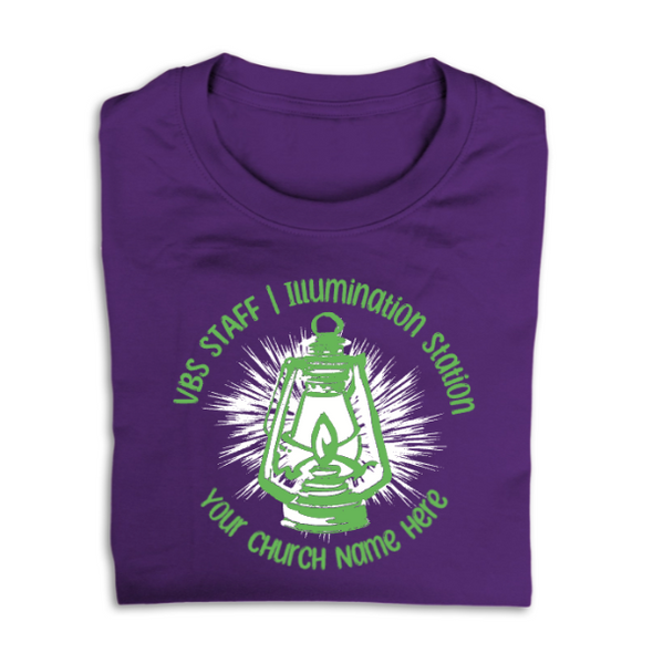 Easy Custom VBS T-Shirt - Two Color Design - Illumination Station VBS - VLUM030