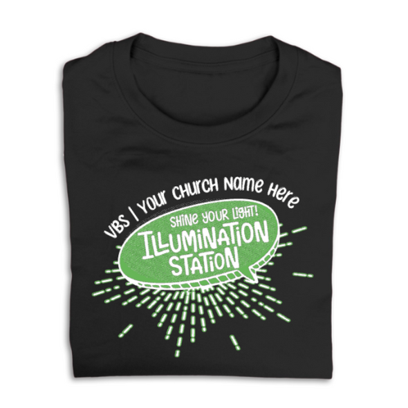 Easy Custom VBS T-Shirt - Two Color Design - Illumination Station VBS - VLUM050
