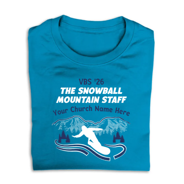 Easy Custom VBS T-Shirt - Two Color Design - Snowball Mountain Challenge VBS - VSMC030