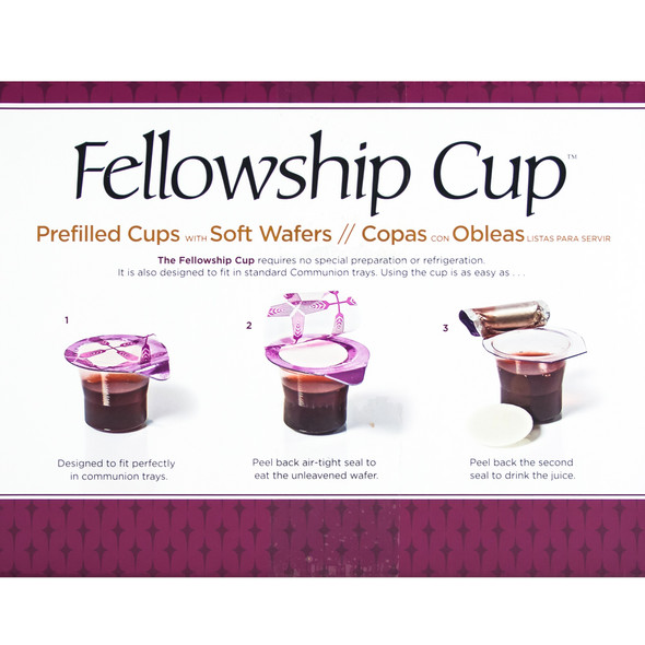 Fellowship Cup - Prefilled Communion Cups - Wafer & Juice Sets (Box of 500)