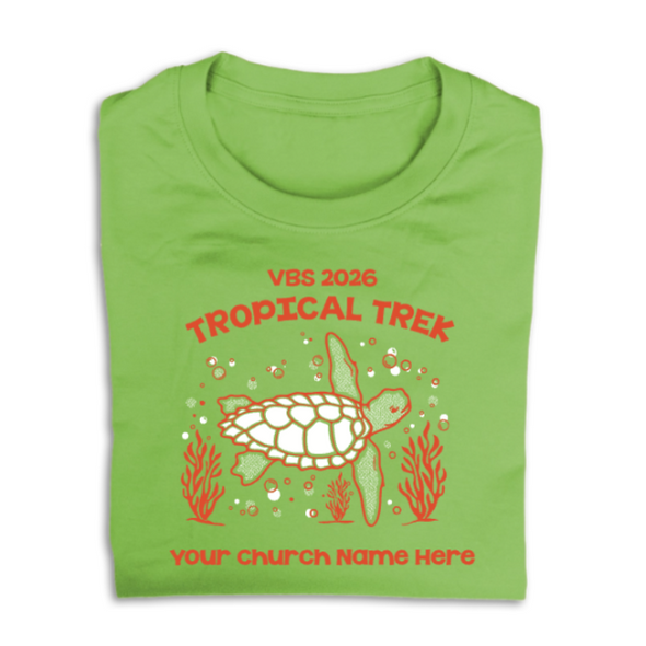 Easy Custom VBS T-Shirt - Two Color Design - Tropical Trek VBS - VTROP020