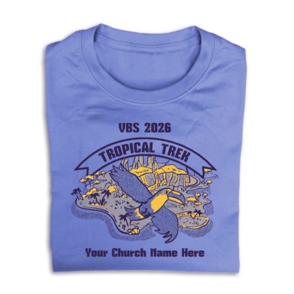 Easy Custom VBS T-Shirt - Two Color Design - Tropical Trek VBS - VTROP030