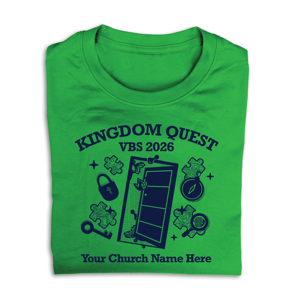 Easy Custom VBS T-Shirt - One Color Design - Kingdom Quest VBS - VKGD031