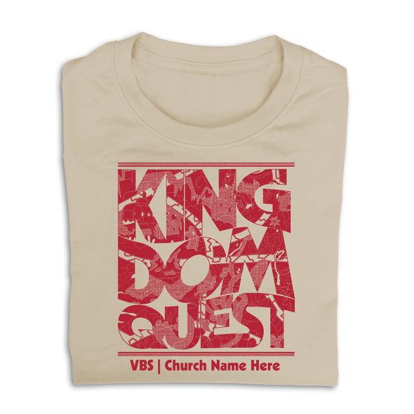 Easy Custom VBS T-Shirt - One Color Design - Kingdom Quest VBS - VKGD051