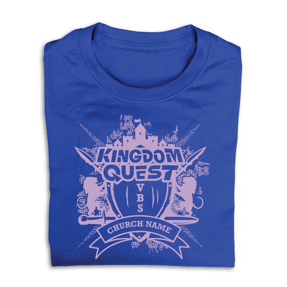 Easy Custom VBS T-Shirt - One Color Design - Kingdom Quest VBS - VKGD061