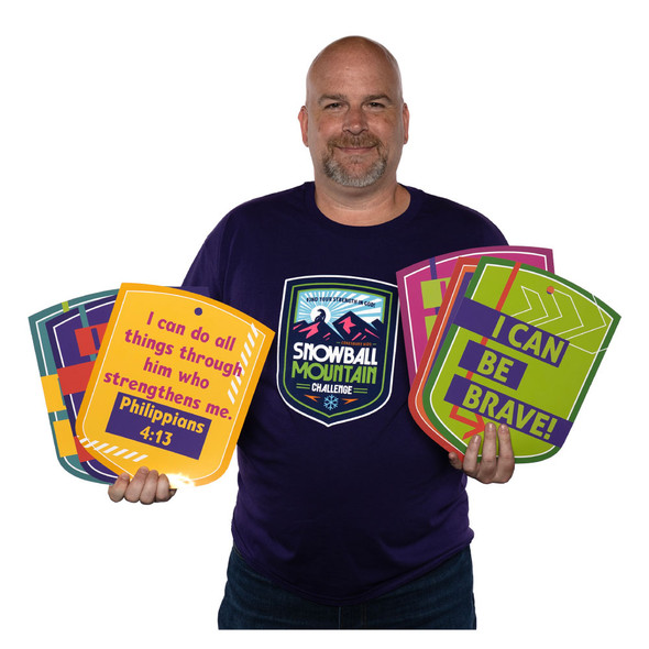 Decorating Mobiles (Pkg of 6) - Two-sided - 12' - Snowball Mountain Challenge VBS 2026 by Cokesbury