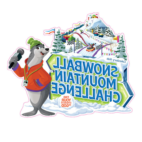Iron-On Transfers (Pkg of 12) - Snowball Mountain Challenge VBS 2026 by Cokesbury