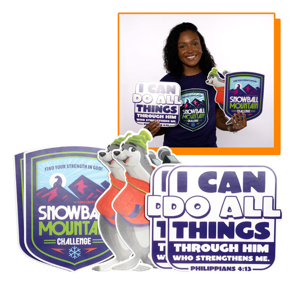 Decorating Pack (Pkg of 6) - Snowball Mountain Challenge VBS 2026 by Cokesbury