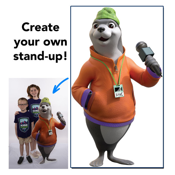 XL Character Poster - 48' x 36' - Snowball Mountain Challenge VBS 2026 by Cokesbury