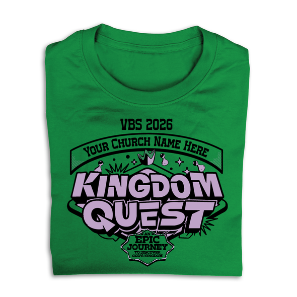 Easy Custom VBS T-Shirt - Two Color Design - Kingdom Quest VBS - VKGD010