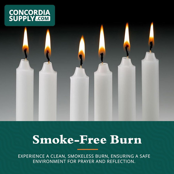 Candlelight Service Vigil Candles 6.5" x 1/2" - Box of 250