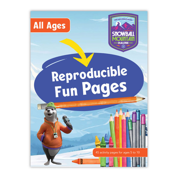 All Ages Reproducible Fun Pages - Snowball Mountain Challenge VBS 2026 by Cokesbury