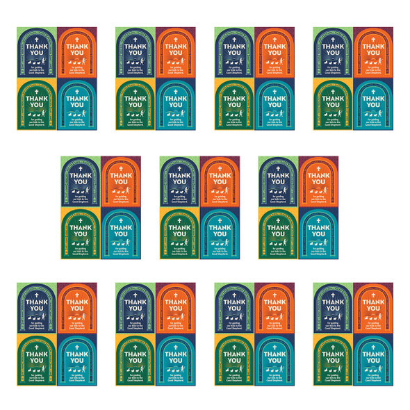 Staff Appreciation Postcards (Pack of 40) - Printer-friendly, Avery template 3263 - Emerald Crossing VBS 2026 by Answers