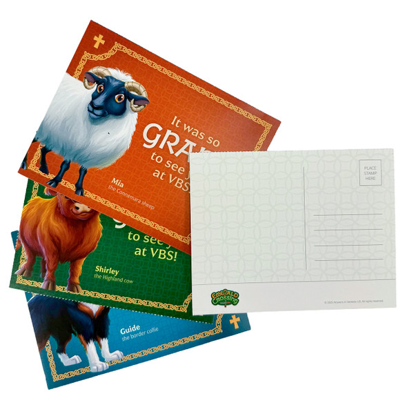 Glad You Came Postcards (Pack of 40) - Emerald Crossing VBS 2026 by Answers