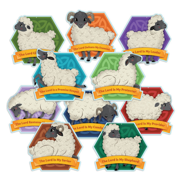 The Lord is Banners (Set of 10) - Banner Decorations (14.2 in. x 14.75 in.) - Emerald Crossing VBS 2026 by Answers