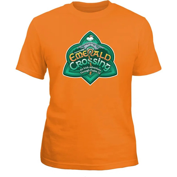 Orange T-shirt A-2XL - Emerald Crossing VBS 2026 by Answers