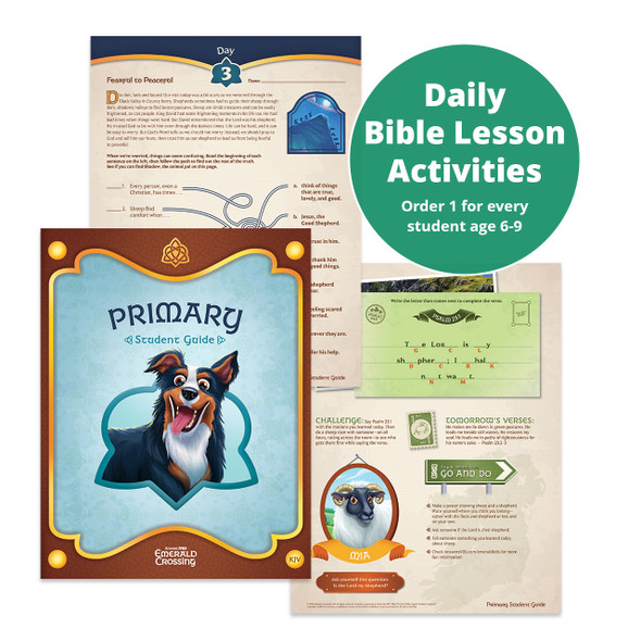 ESV Primary Student Guide (Pack of 10) - For Ages 6 to 9 - Emerald Crossing VBS 2026 by Answers