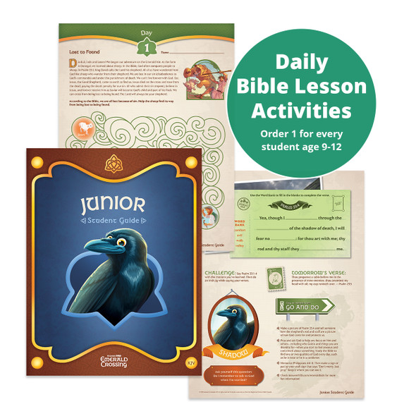 ESV Junior Student Guide (Pack of 10) - For Ages 9 to 12 - Emerald Crossing VBS 2026 by Answers