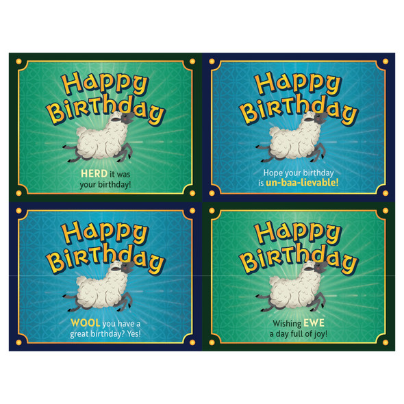 Postcard Happy Birthday follow up (Pack of 40) - Emerald Crossing VBS 2026 by Answers