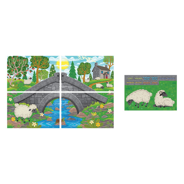 High Point Chapel Scene Setter - Classroom - Needed for Bible Lesson Area (Pack of 5 panels) - Emerald Crossing VBS 2026 by Answers