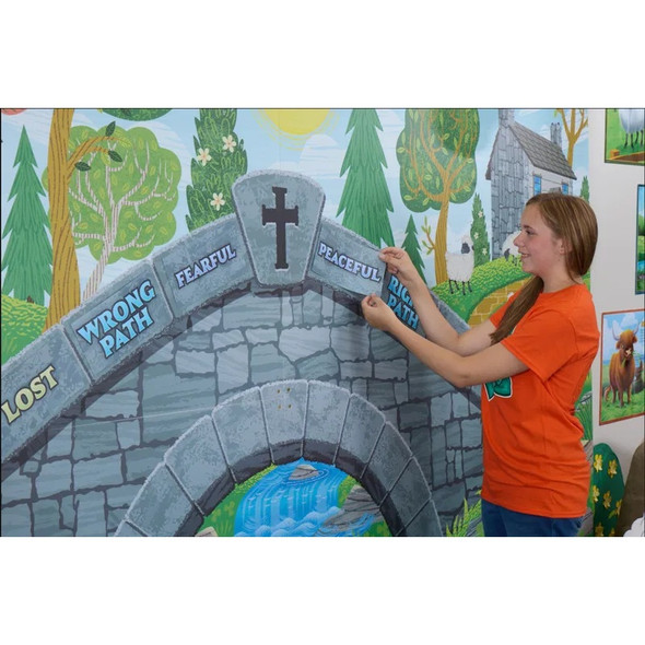 High Point Chapel Scene Setter - (Pack of 5 panels) - Emerald Crossing VBS 2026 by Answers