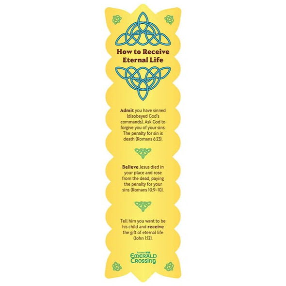 Gospel Bookmark (Pack of 10) - Two-sided design - Emerald Crossing VBS 2026 by Answers