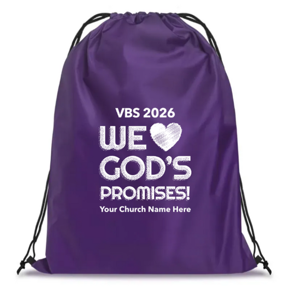 Easy Custom VBS Drawstring Bag - Personalize in Real Time - Junkyard Redemption VBS - DJYR041