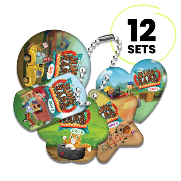 Scripture FaithTags (12 sets of 5 designs) Enough for 12 kids - VBS 2026 by RBP