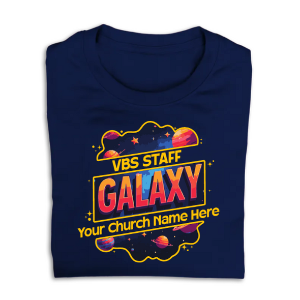 Easy Custom VBS T-Shirt - Full Color Design - Galaxy Weekend VBS - VGALFC04