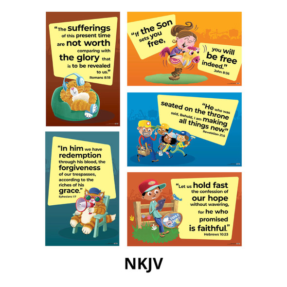 Verse Posters - NKJV - Pack of 5 - Junkyard Redemption VBS 2026 by RBP