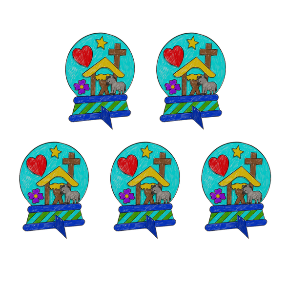 Spectacular Snow Globe Craft Kit (Pkg. of 5) - Junkyard Redemption VBS 2026 by RBP