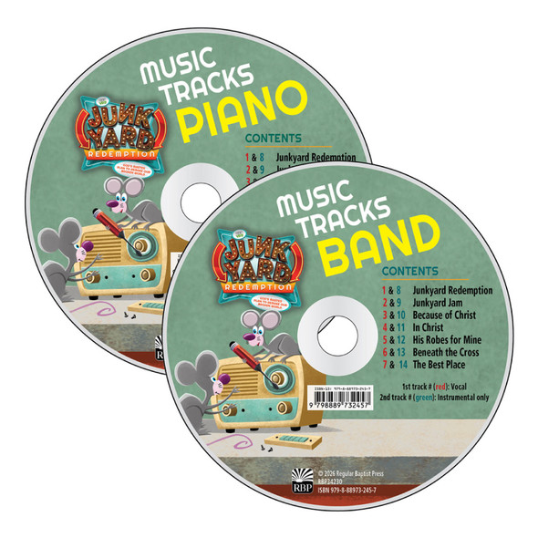 Music Tracks CD Set - Junkyard Redemption VBS 2026 by RBP