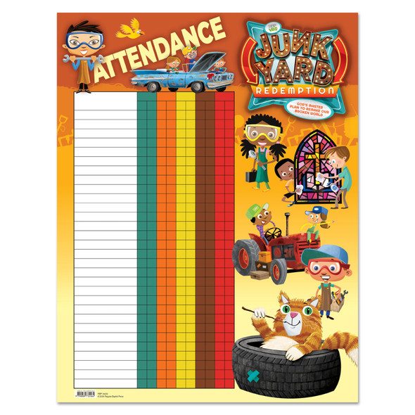 Attendance Chart - 17 in x 22 in - Junkyard Redemption VBS 2026 by RBP