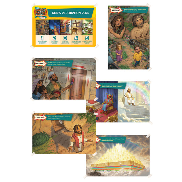 Lesson Posters - Pack of 6 - Junkyard Redemption VBS 2026 by RBP
