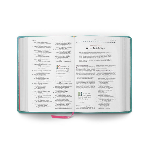 ESV The Biggest Story Holy Bible for Kids (TruTone, Teal, Waterfall Design) - Bulk Case of 8