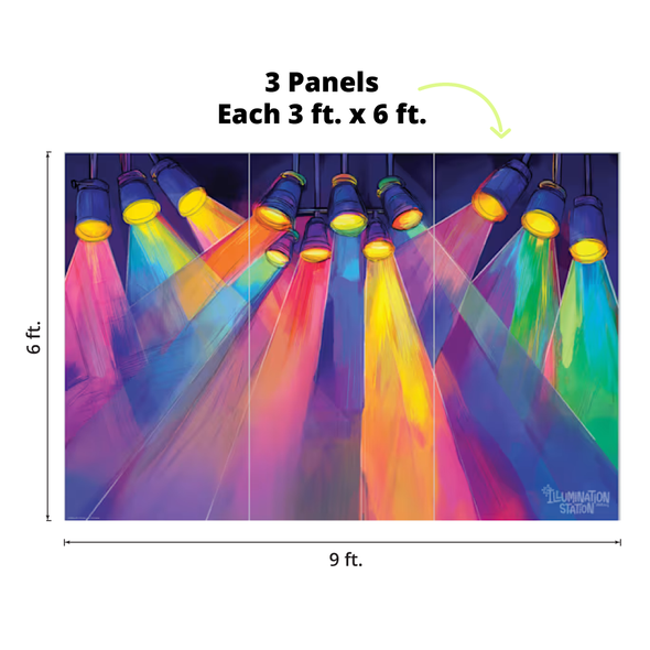 Supersized Backdrop (9 ft. x 6 ft.) - Classroom Backdrop - Coated Paper - Illumination Station VBS 2026 by Lifeway