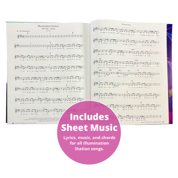 Music Rotation Leader Guide With DVD - Illumination Station VBS 2026 by Lifeway