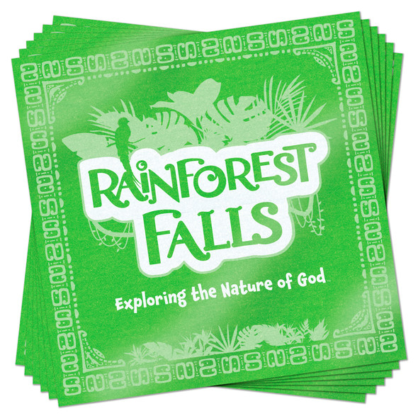 Banduras Jungle Green (Pack of 6) - Crew Identification - 9.5" x 9.5" - Rainforest Falls VBS 2026 by Group