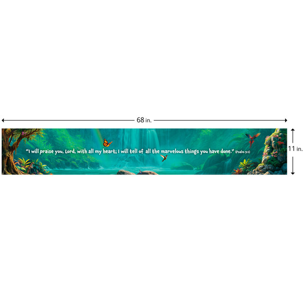 God Sightings Poster - 34 in. x 22 in. poster (Final size: 68 in. x 11 in.) - Two-sided English/Spanish - Rainforest Falls VBS 2026 by Group