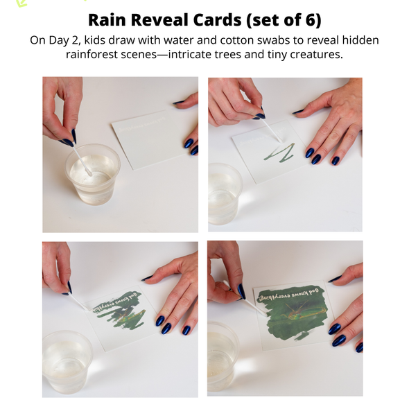 Rain Reveal Cards - Day 2 Imagination Station - Enough for 1 Crew (5 kids + 1 leader) - Rainforest Falls VBS 2026 by Group