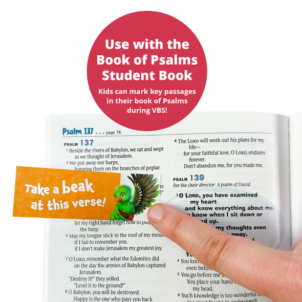 Bible Buddy Sticky Tabs - Use with Book of Psalms Bible Book (Sold Separately) - Sticky Scripture Station - Rainforest Falls VBS 2026 by Group