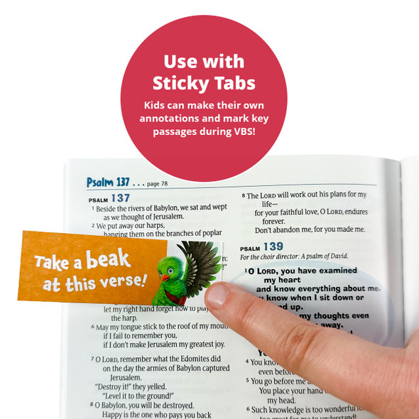 Book of Psalms Bible Book - Elementary Student Book - Sticky Scripture Station - Rainforest Falls VBS 2026 by Group