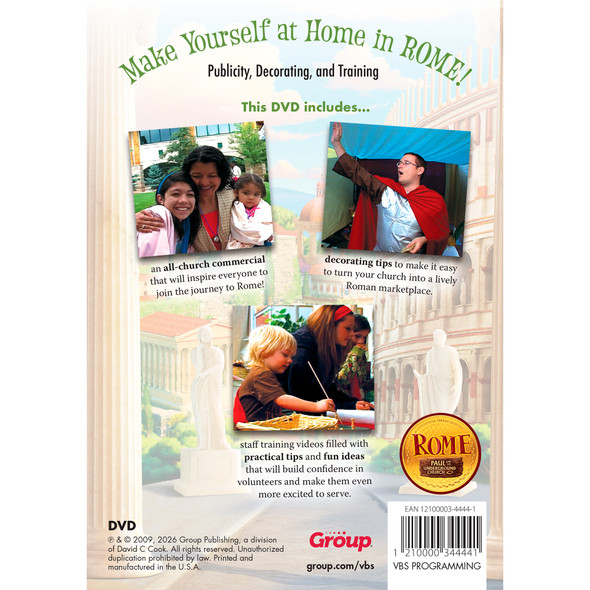 Make Yourself at Home in Rome: Recruiting, Overview, and Pass-along Training DVD - Rome VBS 2026 by Group